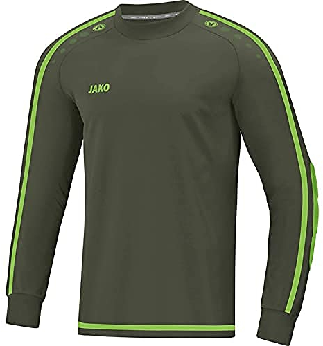 JAKO Herren Striker 2.0 Tw trikot, Khaki/Neongrün, XXL EU