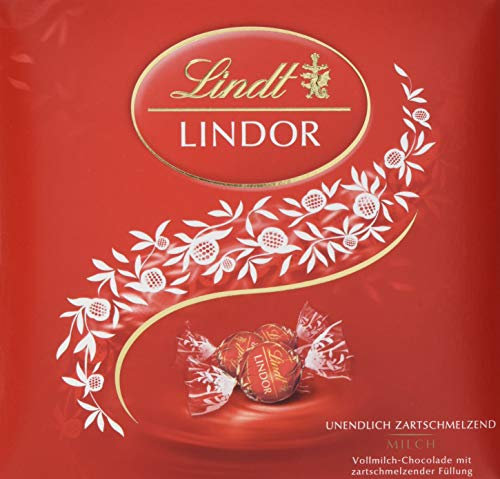Lindt & Sprüngli Lindor Präsent Box Milch, 187 g