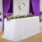 NSSONBEN Tüll Tischrock Weiß Tischröcke Tischdeko für Babyparty Mädchen, Baby Shower, Hochzeit, Geburtstag, Kindergeburtstag, Kommunion, 275×77cm Weiß Tüll Tischrock