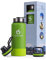 hydro2go ® Edelstahl Trinkflasche X-AlpsBottle - 1000ml / 1l | vakuumisolierte Thermosflasche + 3 Trinkverschlüsse | Auslaufsichere Isolierflasche | doppelwandige Outdoor Sportflasche | Thermoskanne