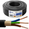 M&G Techno 50m NYY-J 3x1,5 mm² Erdkabel Elektro Strom Kabel Kupfer eindrähtig Made in Germany, Schwarz, 10640