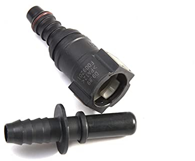 MOVKZACV - Connettore a sgancio rapido della linea del carburante, raccordo per tubo maschio, raccordo per tubo flessibile del carburante, set di accessori per auto maschio, raccordo dritto
