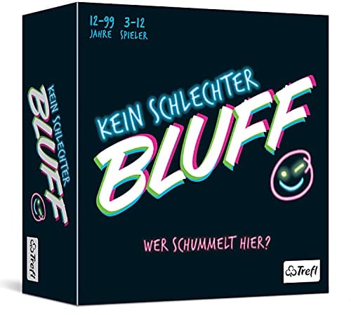 Trefl, Kein Schlechter Bluff, Gesellschaftsspiel, Partyspiel, Kartenspiel, Lass Dich Nicht hinters Licht führen, Bluffspiel, ab 12 Jahren 2197