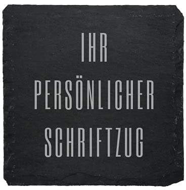 Untersetzer personalisiert aus Schiefer | Geschenk personalisiert | Untersetzer personalisierbar mit Namen oder Wunschtext | persönliches Geschenk, Schieferplatte mit Gravur selbst gestalten