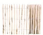 Staketenzaun Kastanie in 8 Größen – Kastanienzaun Natur - Staketen Roll Zaun aus Edelkastanie 90 x 500 cm (Lattenabstand 4-5 cm)