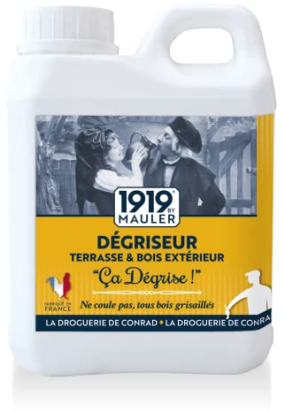 1919 BY MAULER - Dégriseur éclaircisseur terrasse & bois extérieur « Ca Dégrise » - 2,5L - Redonne vie au bois grisé