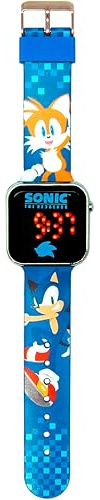 Kids Licensing - LED Digital Watch for Boys and Girls with Characters, Has Functions of Time, Date and Adjustable Strap