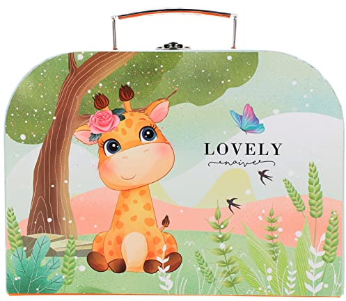Kasten Kinderkoffer Kinder Aufbewahrungsbox Mit Deckel Spielzeugtruhe Fotospeicher Spielzeugbox Reisebox Stiftebox Für Kinder Pappschachteln Geschenkbox Karton Schreibwaren Reisen