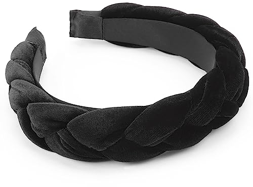 DRESHOW Cerchietti Intrecciati per Donna Velluto Cerchietto Elastico Criss Cross Accessori per Capelli