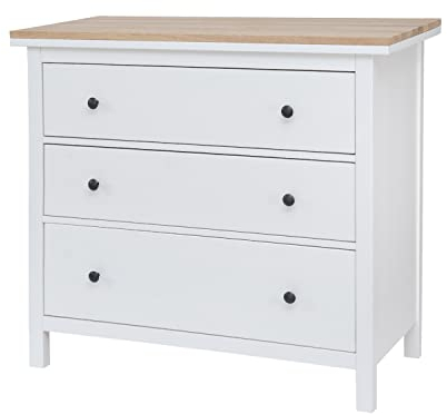 HORST Deckplatte für Hemnes Kommode - Elegante Massivholzplatte für I K E A Schrank - Perfekte Passform - FSC-Zertifiziert - Eiche, 107,6 x 49,8 cm