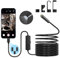 URAQT Endoskopkamera mit Licht,1080P HD WiFi Endoskop Wasserdichtes Ip67 Inspektionskamera Kanal Endoskop Kamera mit 8 Einstellbaren LED Licht USB Typ-C Endoskop für Android iOS Tablet(9.84FT/3M)