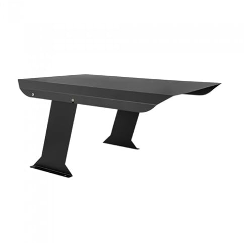 GRINDI IN THE GARDEN - Vordach, Metall Garage für Rasenmäher, Mähroboter, Rasenroboter Carport - GRK 2 - grau, 87x62x42,6 cm - pulverbeschichtet, mit aufklappbarem Dach, Sonnen- & Regenschutz