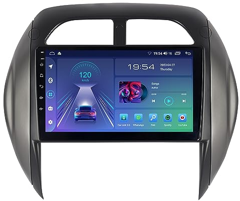 ACAVICA 2+32GB 9 Zoll Android 12 Radio für Toyota RAV4 2003-2006 GPS Navigator Sat NAV mit Wireless Carplay Bluetooth WiFi DSP USB FM Lenkradsteuerung (Radio für Toyota RAV4 2003-2006)