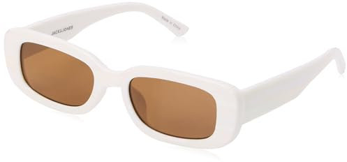 JACK & JONES Herren Jacabel Sunglasses Sonnenbrille, Beige/Detail:glitter, Einheitsgröße