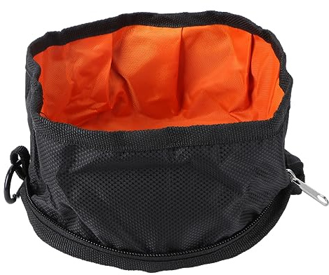 minkissy Cuenco Plegable para Perro Tazón De Viaje Portátil Impermeable para Agua Y Comida Ideal para Camping Excursiones Y Uso Al Aire Libre