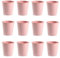 Set de 12 Vasos de Agua en Plástico Duro Reutilizables e Irrompibles para Fiestas y Eventos (120 Rosa)