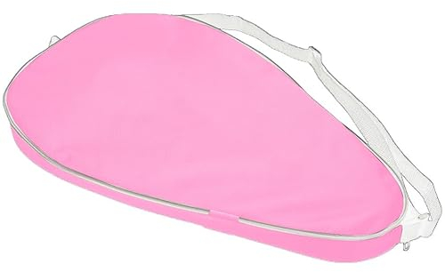 Ragetorc Funda para Palas de Pádel con Cierre de Cremallera, Impermeable, Correa Ajustable, Resistente a Arañazos y Acolchado Interior Protector (Rosa)