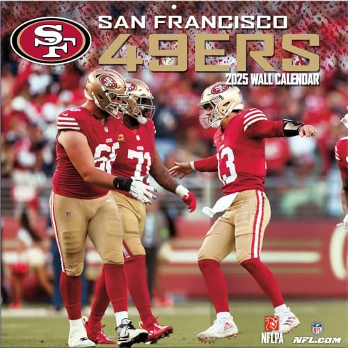 San Francisco 49ers 2025 12x12 Team Wall Calendar