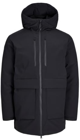 JACK&JONES Herren JCOCHARLIE Jacket BF Parka, Black, M