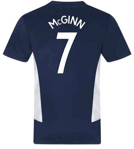 Scottish FA Scotland Mens McGinn 7 Poly T-Shirt Navy Medium