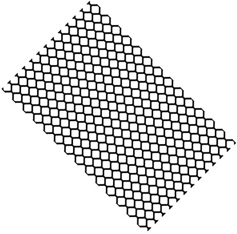 Slakerbe Autoscheinwerfer Aufkleber, Waben Rücklichtfolie, Rücklicht Folie Reflektierender, Wasserfester und Sonnenfester Selbstklebender Aufkleber, 48 x 30 cm, Schwarz