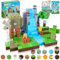 ToyUnited Magnetische Bausteine, magnetische Bausteine, stapelbar, magnetisches Wald-Set, STEM Montessori, sensorisches Spielzeug für Kinder, Jungen, Mädchen, Alter 3, 4, 5, 6, 7, 8, 9, 10,
