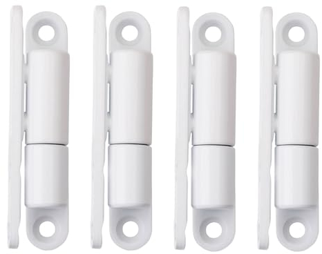 4x SOTOOLS Türband/Aufschrauband mit wartungsfreier Gleitlagertechnik für Türen bis 40Kg 15x83mm weiß lackiert.