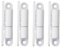 4x SOTOOLS Türband/Aufschrauband mit wartungsfreier Gleitlagertechnik für Türen bis 40Kg 15x83mm weiß lackiert.