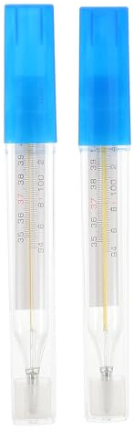 JOINPAYA 2Pc Glass Oral Temperature Adult: Free Clinic Armpit Fast Reading Fever Indicator