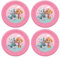 Procos - Assiettes Paw Patrol Skye and Everest en plastique, 4 pièces, réutilisables, vaisselle de fête pour anniversaire ou fête à thème, héros à 4 pattes