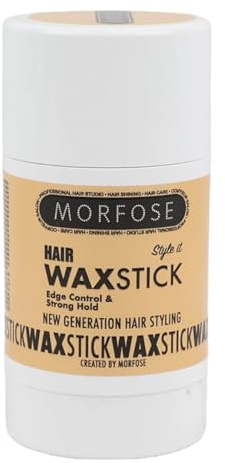 Morfose Haarwachs Stick 55gr – Edge Control – Starker Halt Haarstyling-Stickwachs - Haar Pomade Stick für Flyaways Frizz Haar