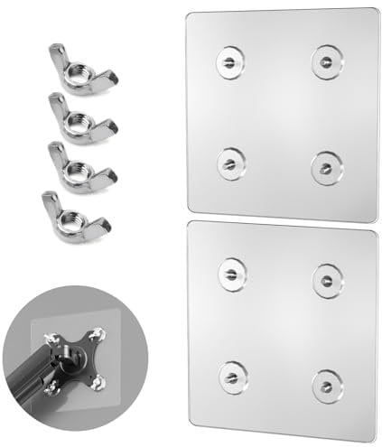 Lot de 2 adaptateurs de montage de moniteur non VESA 100 x 100 mm pour moniteur sans trous pour écrans plats de 24,27,32 cm, capacité de charge de 5 à 10 kg