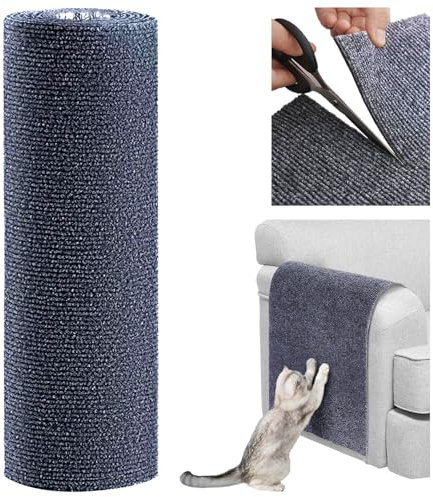 200×40cm Self-Adhesive Cat Scratching Mat, DIY Cat Wall Scratcher, Anti Scratch Furniture Protector Couch Protectors Cats Scratch Pad for Floors Sofas Chair