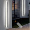 Außen Garage Solarlampen IP65 Wasserdichte Schwarze Wandleuchte mit Fernbedienung LED Innen Wandlampe Aluminium Solarleuchten Batterie Solar Wandlicht Lampen für Wohnzimmer (Weißes Licht,60CM)