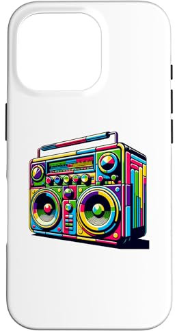 Boombox Old School 80s Music Hip Hop Hülle für iPhone 16 Pro