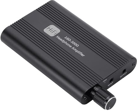 ACAGALA Aluminium Tragbarer Headset-Verstärker HiFi Audio Kopfhörerverstärker Sound Improver AMP 600mAh mit 3,5-mm-Anschluss
