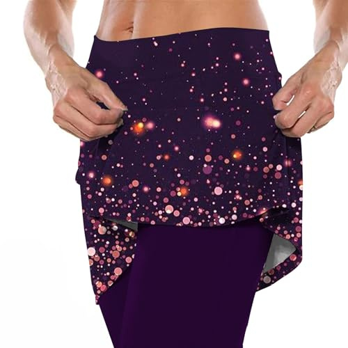 Sale Damen Sommer Blitzangebote des Tages Heute Damen Sport Leggings Mit Rock, Sportrock Damen Mit Hose, 2 In 1 Tennisrock Rock Mit Hose Lange Sporthose Sportleggings Blitzangebote Damen Must Haves