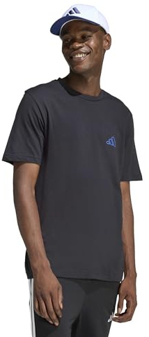 adidas Men's Triple Stripe Vibe Graphic T-Shirt, Black, L