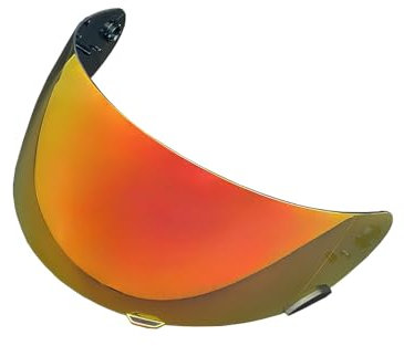 Motorrad Helmvisier, Helmgesichtsschutz for Bell Star/Vortex/RS-1/Revolver Click Release Shield UV-Schutz Helmvisier (klar)(Revo Deep Red)