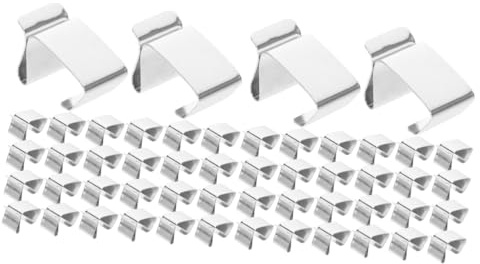 GLEAVI 100pcs Christmas Light Hangers for Outside Christmas Light Hooks Gutter Clips Clips Hooks for Outside