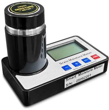 Feuchtigkeitsmessgerät, Intelligentes Getreidefeuchtigkeitsmessgerät, 19 Arten Von Getreide, Hygrometer, Feuchtigkeitsdetektor For Mais, Reis, Weizen, Kaffeebohnen, 8–30% Wassergehaltsanalysator