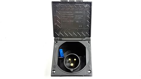 CEE Einspeisestecker Einbaudose IP44 Zugentlastung 3 Polig 220–240 V ~ 50 Hz für Auto Camper und Wohnmobile Anhänger Bauwagen 373504