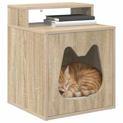 vidaXL Katzenhaus Sonoma 42,5 x 40 x 53,5 cm Holzwerkstoff