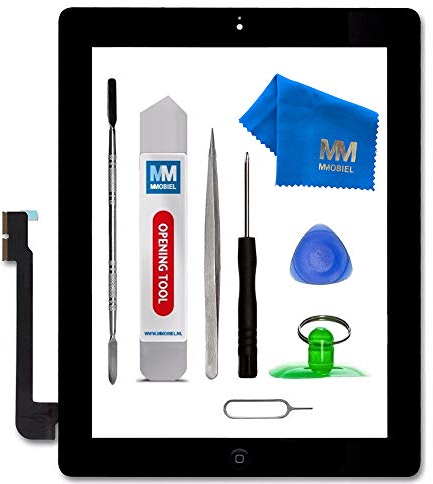 MMOBIEL Digitizer kompatibel mit iPad 3 (Schwarz) 9.7 Inch 2012 Touchscreen Front Display Ersatz inkl Werkzeug