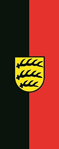 U24 Fahne Flagge Königreich Württemberg im Hochformat Premiumqualität 80 x 200 cm