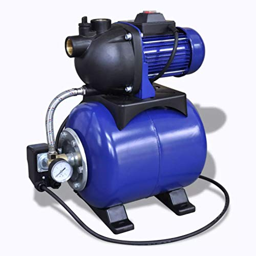 vidaXL Hauswasserwerk 1200 w 3700 L/h Gartenpumpe Wasserpumpe Wasserwerk Pumpe
