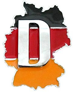 IMMEGE 3D Autoaufkleber Auto Aufkleber Autotattoo Auto Tattoo Sticker Car Auto Aufkleber Car Tattoo Motorrad Aufkleber (Design Landkarte Deutschland)