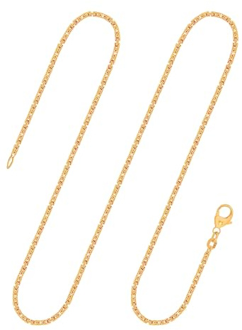 EDELIND Königskette Gold - Echtgold 333, 585 oder 750 | Goldkette Damen Herren 1,8 mm | Halskette aus Deutschland | Herren Goldkette mit Schmuck Geschenkbox
