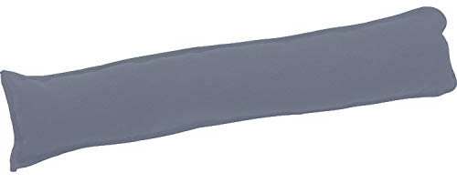 Plain Fabric Draught Excluder Decorative Simple Door or Window Draft Guard, Energy Saver. (Grey)