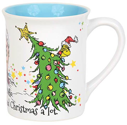 Department 56 6011014 The Grinch Cindy Lou Who Coffee Mug, Stoneware, 16 Ounces, Multicolor